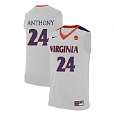 Virginia Cavaliers 24 Marco Anthony White College Basketball Jersey Dzhi,baseball caps,new era cap wholesale,wholesale hats